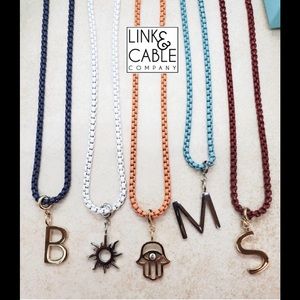 Neon Colored Necklaces with charm.